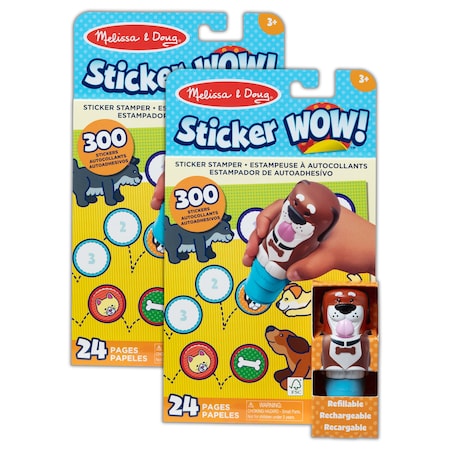 Melissa & Doug Sticker WOW Activity Pad Set, Dog, 2PK 50324